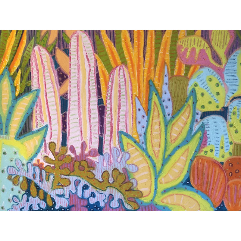 High Desert Garden Print by Jeff Ferst, Black Framed Paper, 25.2" H x 31.2" W