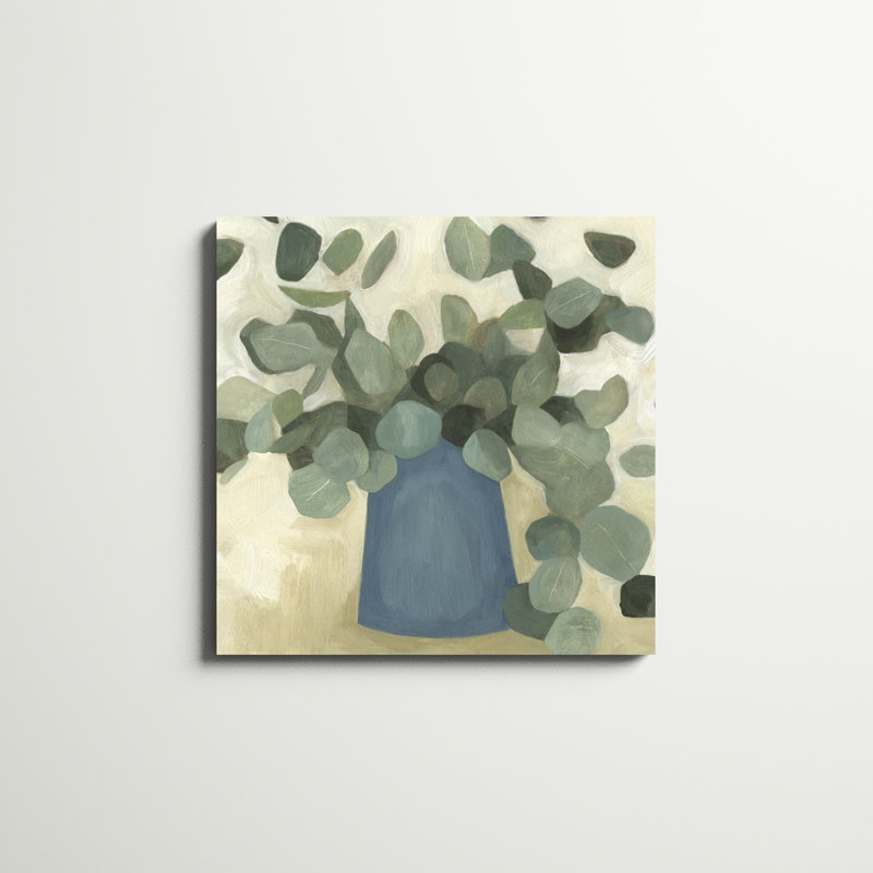 «Greenery Still Life VI», peinture sur toile, H 30 po x l 30 po