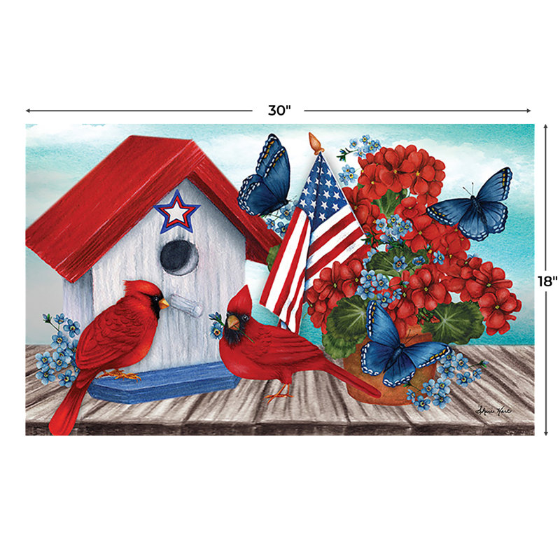 Paillasson American Cardinal, H 18 po x L 30 po