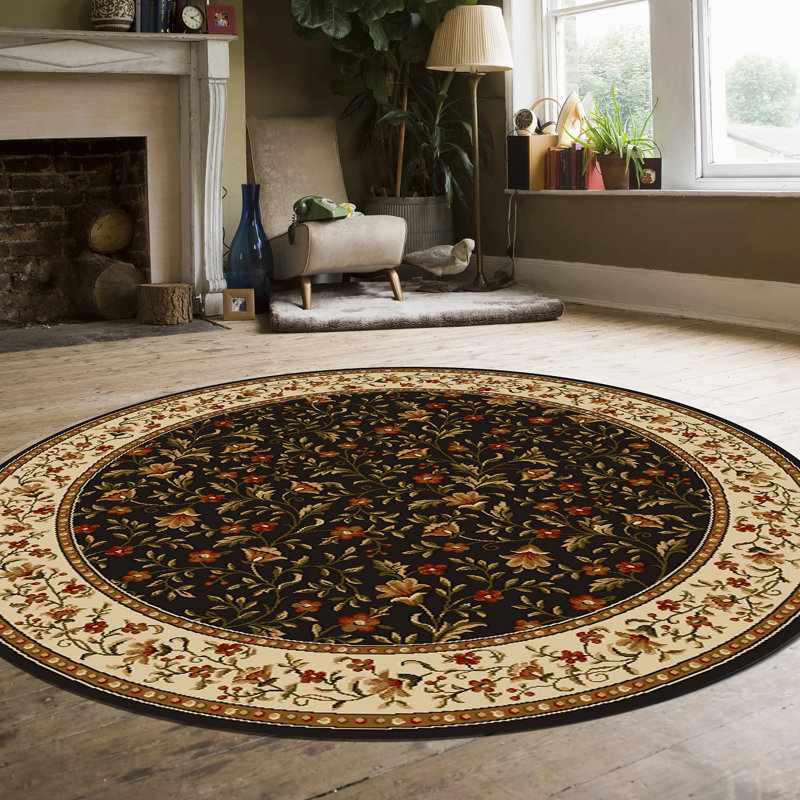 Weisgerber Floral Indoor Rug, Round 5'3"