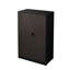 Tablette réglable pliante avec portes verrouillables, armoire en acier noir pour bureau à domicile, garage, étagère de classement en tube d'acier massif, noire, facile à assembler, porte à ressort et-464683264