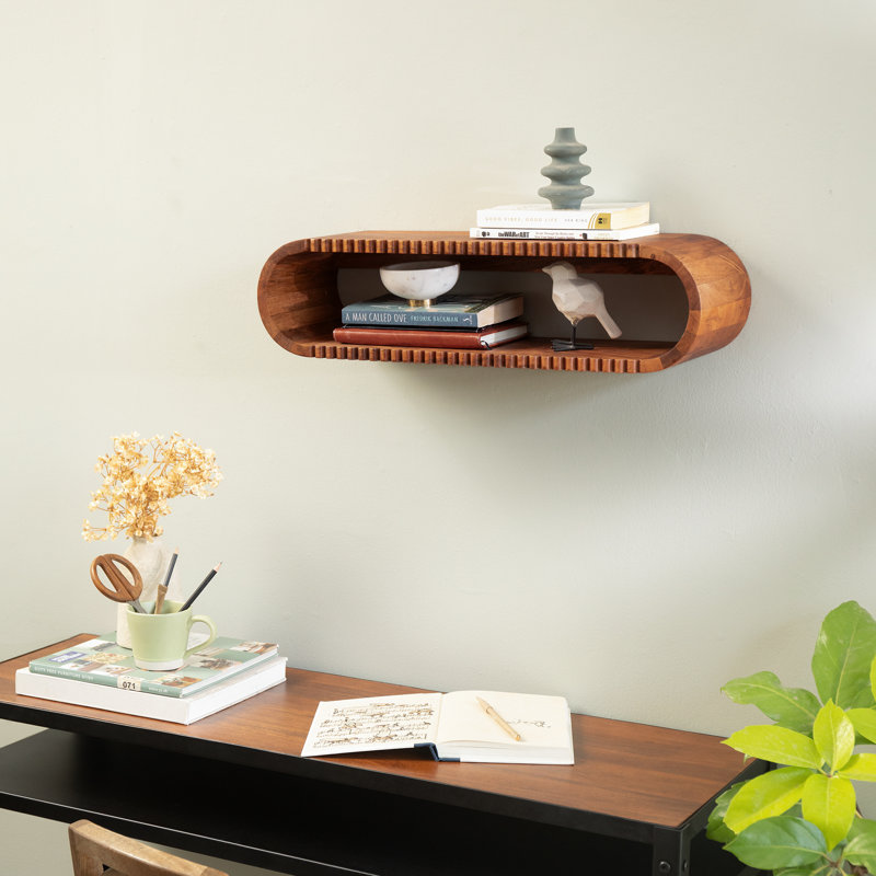 Tablette murale en bois Loop