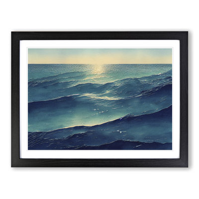 XH1022-6449X Ocean Watercolour Vol.3 - Single Picture Frame Print