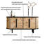 Armoire de salle à manger à motif d'écorce d'arbre de style médiéval-408727817