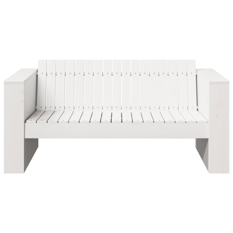 134cm Wide Patio Sofa, White