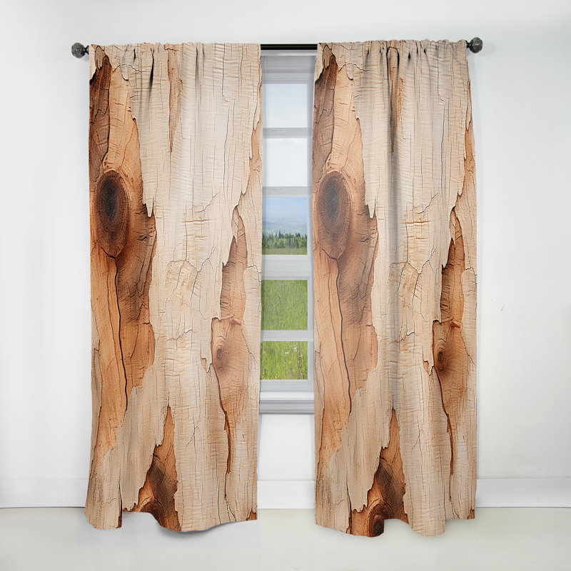 Shaylee Brown American Basswood Essence - Modern Velvet Curtain - Room Darkening - 1 panel, 52" W x 108" L