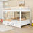Queen Over Queen Wood Bunk Bed With Trundle-772340642