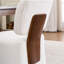 Chaise rembourrée sans accoudoirs avec roulettes-72118