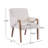 Defeo 6-Person Rubberwood Dining Table Set With Upholstered Chairs-128967561-128967563