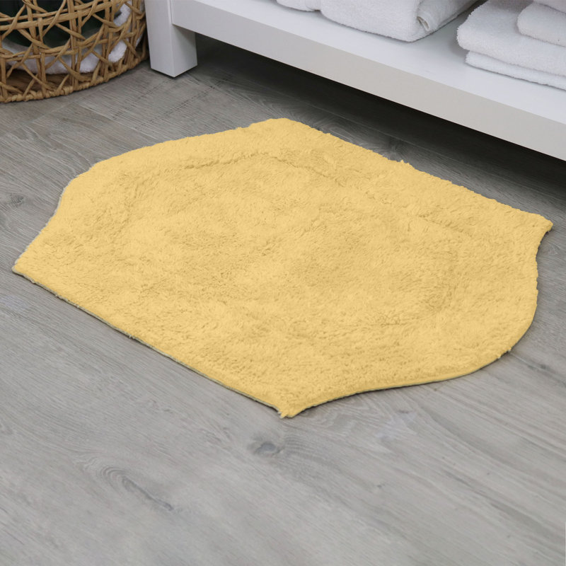Tapis pour salle de bain Morissette, Jaune, L 24 po x L 40 po