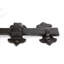 Hammer & Tongs - Rose Ring Gate Latch - W285mm - Black