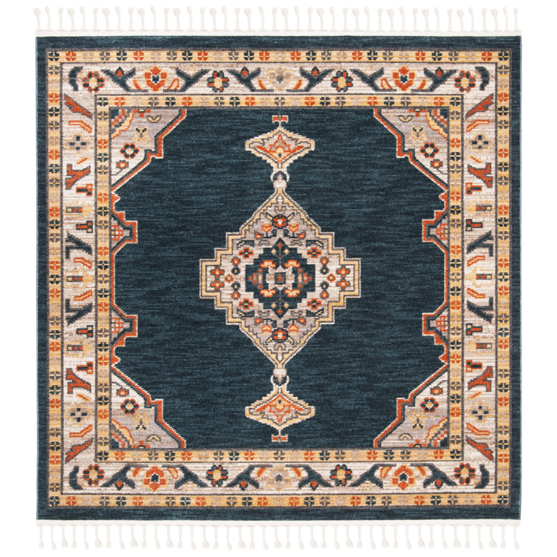 Darrow Performance Oriental Rug, Square 6'3"
