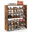 3 PCS Stackable Shoe Rack 31-Inch Horizontal Organizer 2-tier StorageShelf Brown-118827838