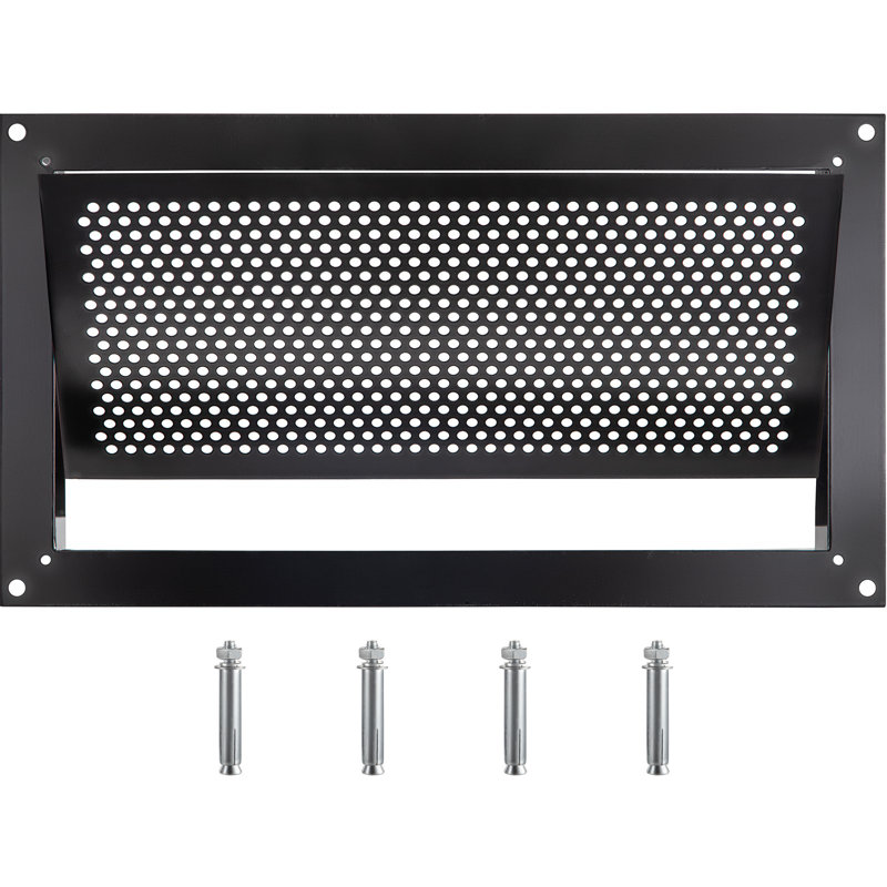 Grille d'évacuation murale, Noir