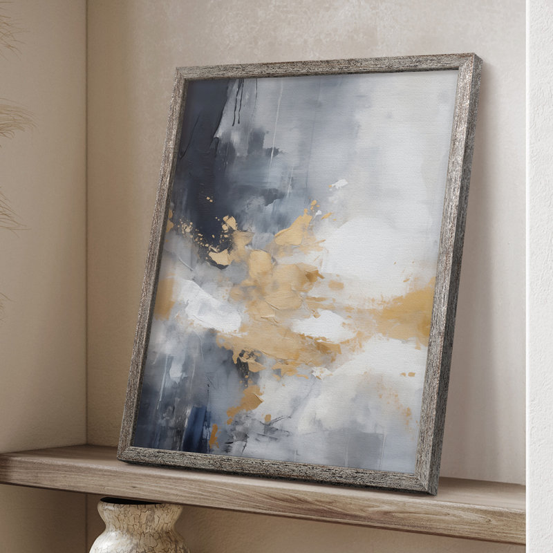 Reproduction encadrée FLORAL Series CECLVII - bois massif, H 30 po x l 24 po