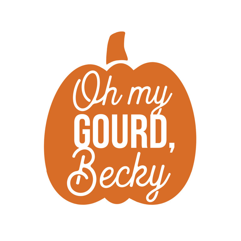 Oh My Gourd, Becky - Wrapped Canvas Print, 76cm H x 76cm W