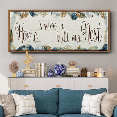 Home Nest- Framed Canvas