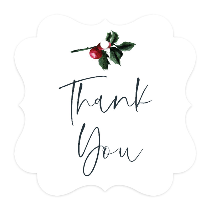 Étiquette-cadeau Thank You Fancy Frame