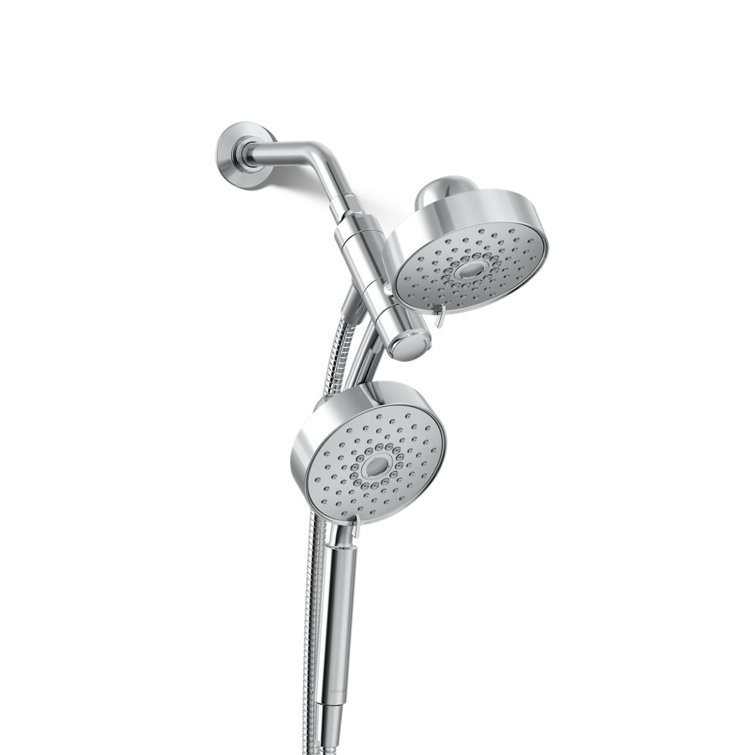 Kohler Purist® 2-In-1 Multifunction Shower Combo Kit, Showerhead and Handshower, Three Spray Settings