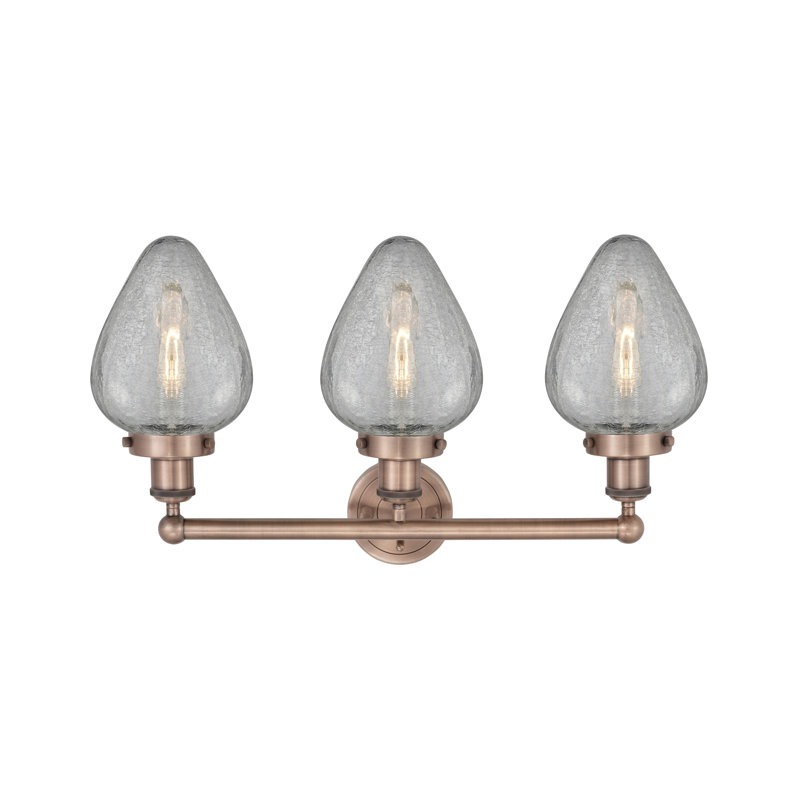 Éclairage pour meuble-lavabo à intensité variable 3 lumières Ameet, Cuivre antique