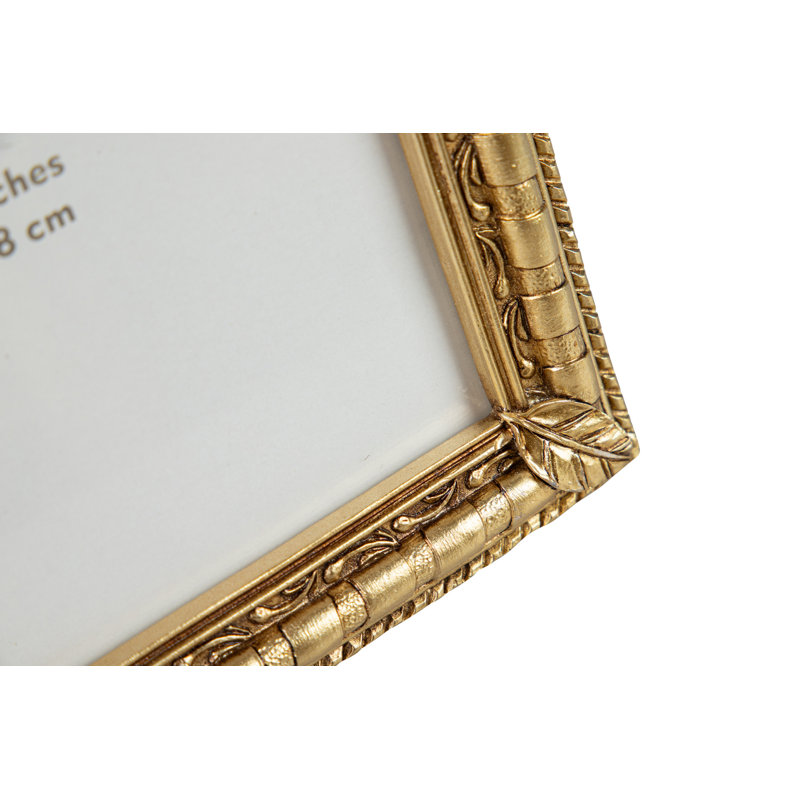 RESIN PHOTOFRAME, Gold, 13cm x 18cm