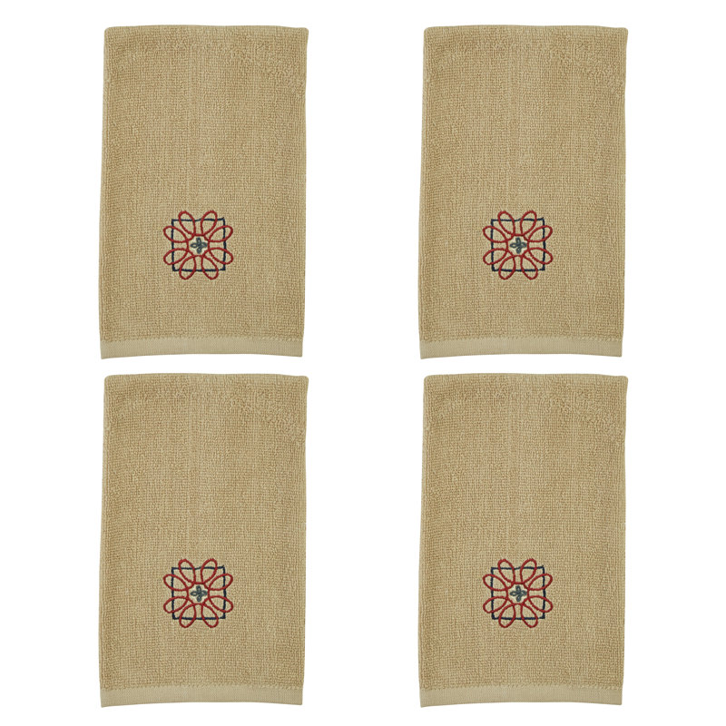 Ensemble de 4 serviettes pour chambre d'amis Mahduz