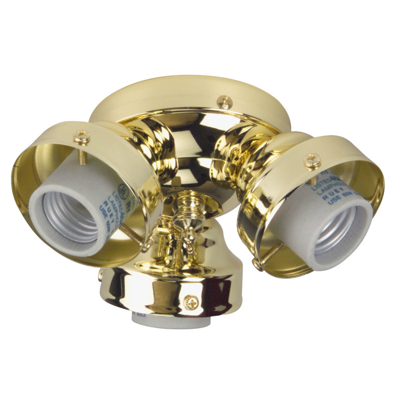 6.5'' 3 - Light Light Fitter, Polished Brass