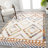 Amir Moroccan Beni Souk Ivory/Blue/Orange Rug-394692762