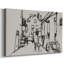 Toile tendue encadrée rétro avec croquis rétro-183673648-183673662