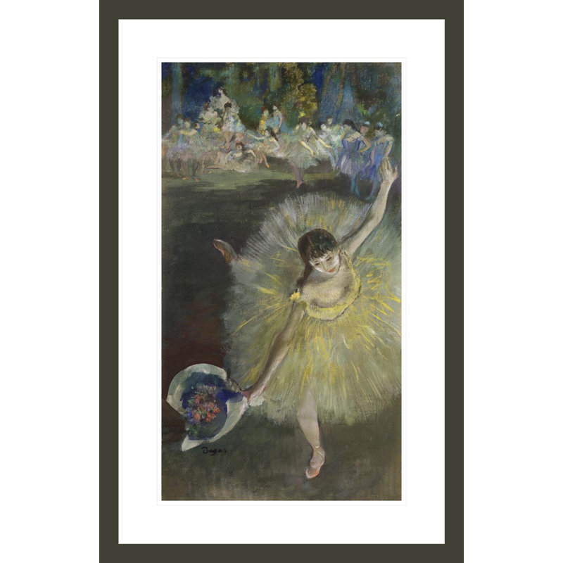 «End of an Arabesque» par Edgar Degas, impression giclée encadrée, H 29,5 po x l 19,1 po