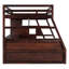 Lit mezzanine double avec 7 tiroirs, 2 tablettes et bureau - Contreplaqué, idéal pour la chambre à coucher avec matériaux durables, décoration de chambre-47215110
