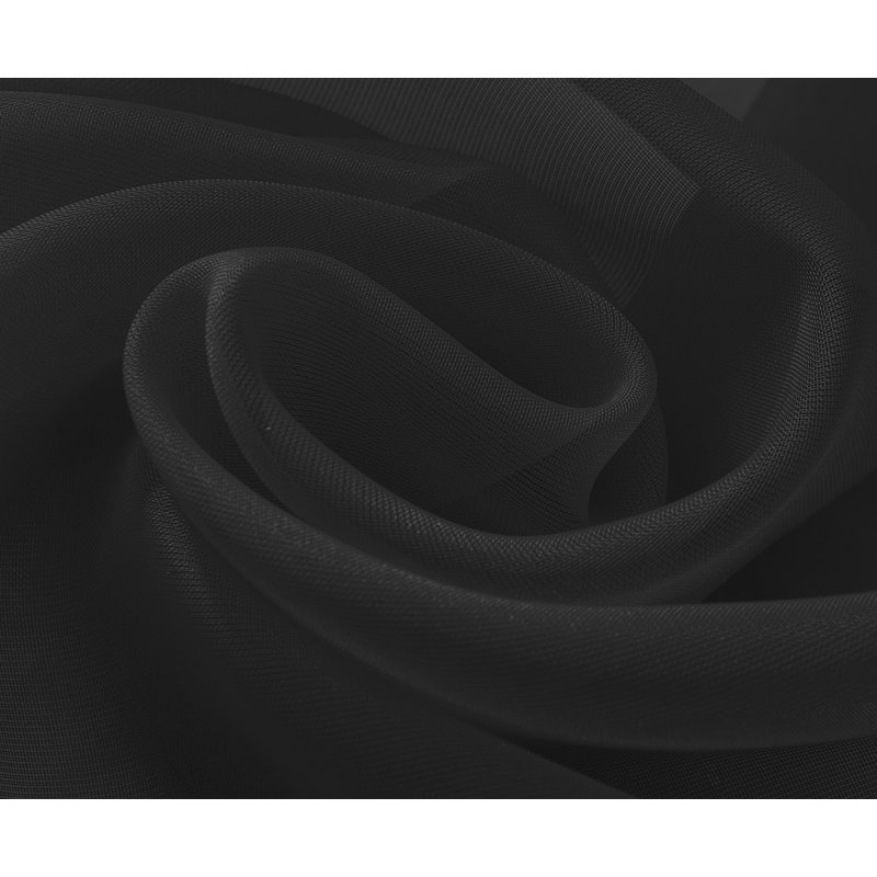 Rideau en polyester Teshena, Noir