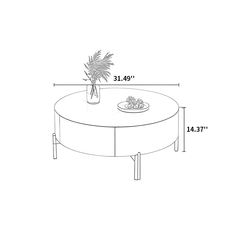Lundell, H 14,37 po x l 31,49 po x P 31,49 po