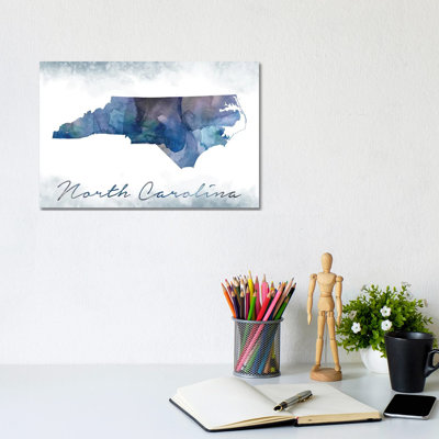 North Carolina State Bluish - Wrapped Canvas Painting