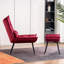 Fauteuil d'appoint à dossier capitonné en velours Cellan-1544401058
