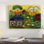 «Sunrise Pastures» par Cheryl Bartley - reproduction d'art sur toile tendue-32715700