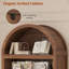 Bibliothèque de 81 po de hauteur avec arche 81 po, avec rangement-1967501372