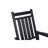 Oversized Rocking Chair With Wood-Texture, Outdoor Rocking Chair For Adults, All Weather Resistant Porch Rocker For Lawn Garden, Black-947794347