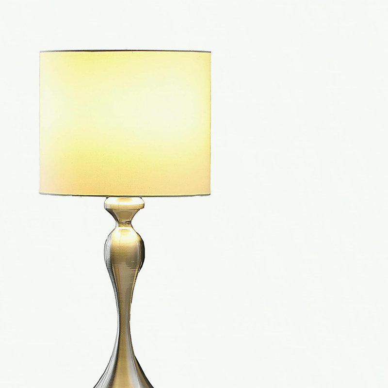 Lampe de table 24 po, Argent brossé 