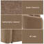 Canapé Keith Brown Chenille avec 3 coussins