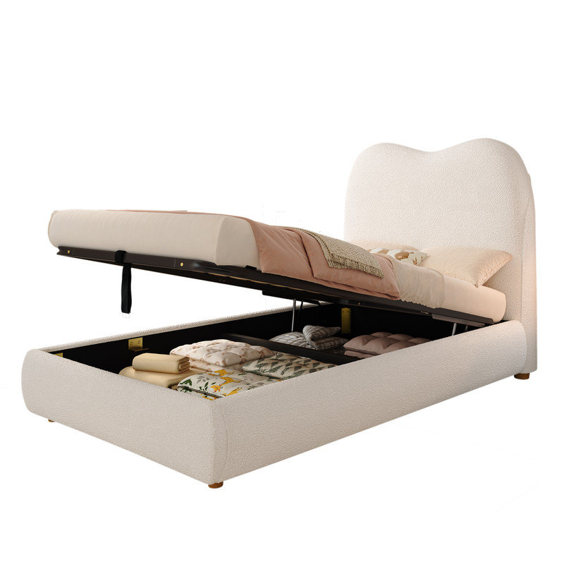 Bed, Beige