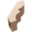 Attelle de genou en faux bois Timberhane cèdre brut, l 5 po x P 12 po x H 12 po, brun clair-88136983