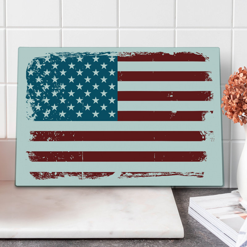 Planche à découper Ambesonne Vintage Grungy Old Glory