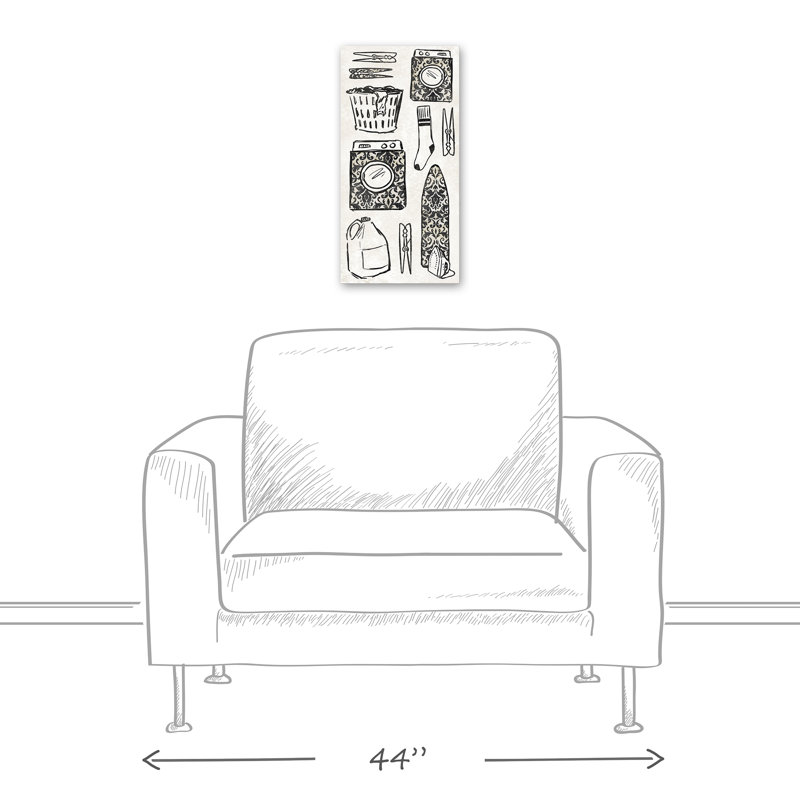 « lessive essentials », reproduction sur toile