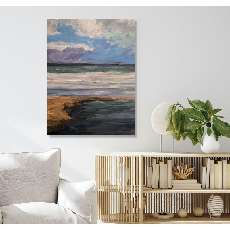 Celadon II by John Beard, 48" H x 36" W x 1.5" D, Wrapped Canvas