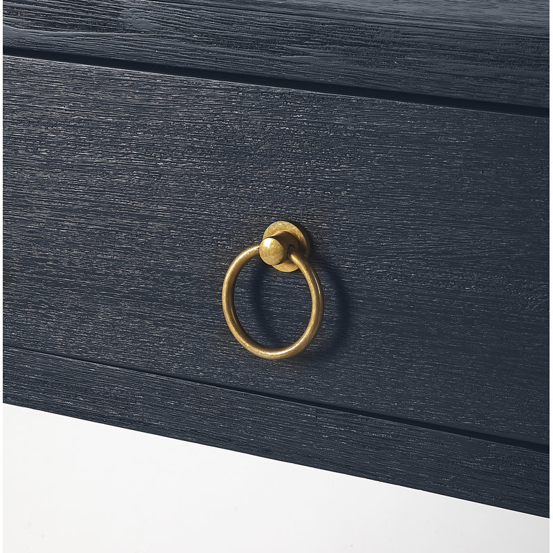 Lark 5 Tier 39"W Etagere Bookcase, Navy Blue