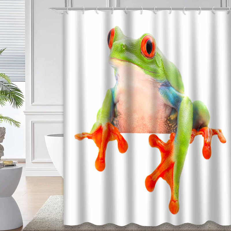 Drôle de rideau de douche avec 12 crochets Rainforest Jungle, L 72 po x l 72 po