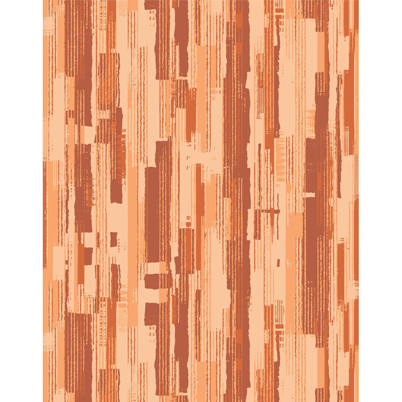 Edric 7m x 75cm Wallpaper Roll, Orange