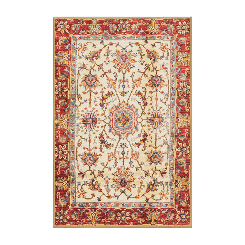 Abstract Indoor Rug, Rectangle 2' x 4'