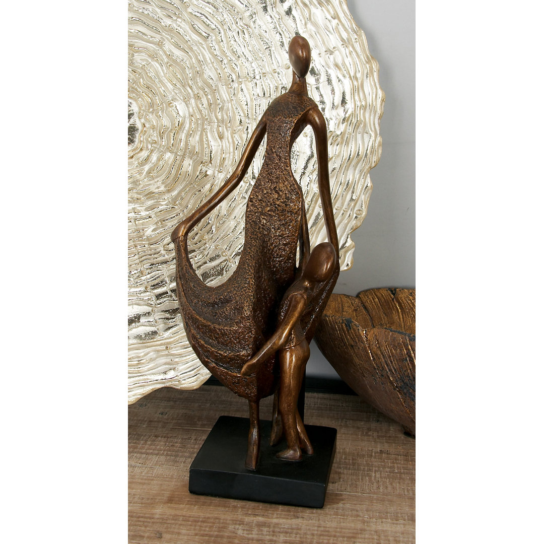 Ladores Polystone Family Decorative Bronze Sculpture World Menagerie